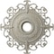 Ekena Millwork Orleans Medallion (Canopies up to 8 1/4"), 38 3/8"OD x 6 5/8"ID x 2 7/8"P, Pot of Cream Crackle CM38OLPCC - alternate 1